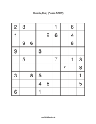 Sudoku - Easy A297 Print Puzzle