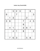Sudoku - Easy A298 Print Puzzle