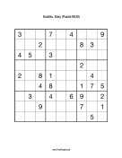 Sudoku - Easy A30 Print Puzzle