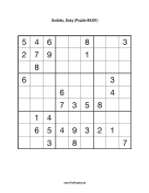 Sudoku - Easy A301 Print Puzzle