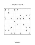 Sudoku - Easy A302 Print Puzzle