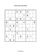 Sudoku - Easy A303 Print Puzzle