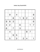 Sudoku - Easy A307 Print Puzzle