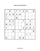 Sudoku - Easy A312 Print Puzzle