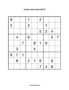 Sudoku - Easy A315 Print Puzzle