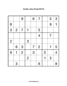 Sudoku - Easy A318 Print Puzzle