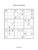Sudoku - Easy A320 Print Puzzle