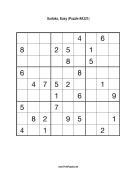 Sudoku - Easy A321 Print Puzzle