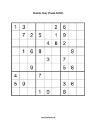 Sudoku - Easy A323 Print Puzzle