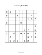 Sudoku - Easy A325 Print Puzzle