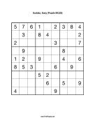 Sudoku - Easy A326 Print Puzzle
