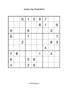 Sudoku - Easy A33 Print Puzzle