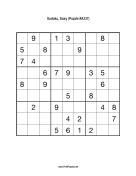 Sudoku - Easy A337 Print Puzzle