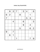 Sudoku - Easy A338 Print Puzzle