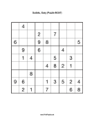 Sudoku - Easy A347 Print Puzzle