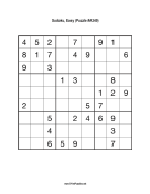 Sudoku - Easy A349 Print Puzzle
