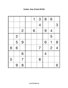 Sudoku - Easy A352 Print Puzzle