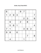 Sudoku - Easy A361 Print Puzzle