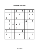 Sudoku - Easy A367 Print Puzzle