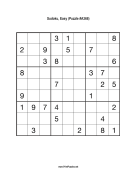 Sudoku - Easy A368 Print Puzzle