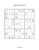 Sudoku - Easy A371 Print Puzzle