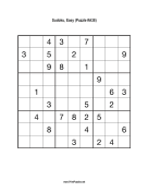 Sudoku - Easy A38 Print Puzzle