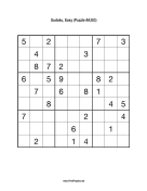 Sudoku - Easy A383 Print Puzzle