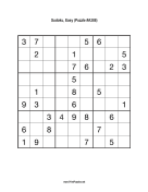Sudoku - Easy A388 Print Puzzle