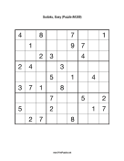 Sudoku - Easy A389 Print Puzzle