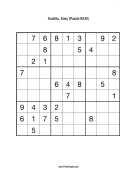 Sudoku - Easy A39 Print Puzzle