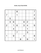 Sudoku - Easy A390 Print Puzzle
