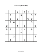 Sudoku - Easy A394 Print Puzzle