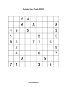 Sudoku - Easy A395 Print Puzzle