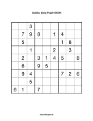 Sudoku - Easy A399 Print Puzzle