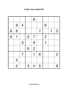 Sudoku - Easy A4 Print Puzzle