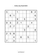 Sudoku - Easy A401 Print Puzzle
