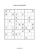 Sudoku - Easy A405 Print Puzzle