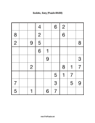Sudoku - Easy A408 Print Puzzle