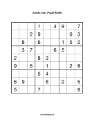Sudoku - Easy A409 Print Puzzle