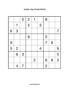 Sudoku - Easy A410 Print Puzzle