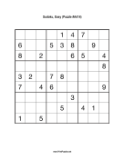 Sudoku - Easy A414 Print Puzzle