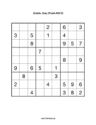 Sudoku - Easy A415 Print Puzzle