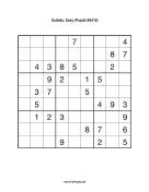 Sudoku - Easy A416 Print Puzzle