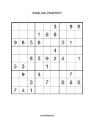 Sudoku - Easy A417 Print Puzzle