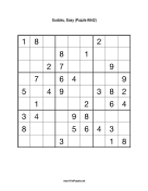 Sudoku - Easy A42 Print Puzzle