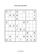 Sudoku - Easy A431 Print Puzzle