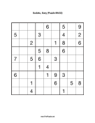 Sudoku - Easy A432 Print Puzzle