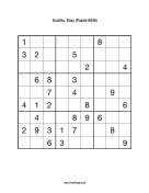 Sudoku - Easy A46 Print Puzzle