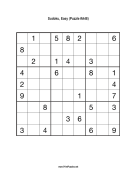 Sudoku - Easy A48 Print Puzzle