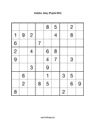 Sudoku - Easy A5 Print Puzzle